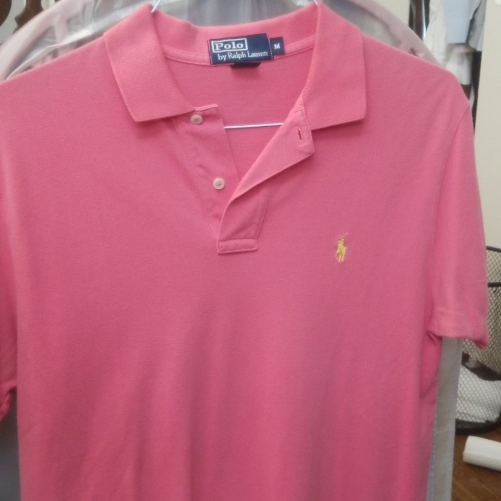 Mens Polo by Ralph Lauren Pink shirt M